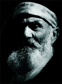 For the Project (called Progenia for the Sardinian public), this poster shows one of the participants , who lived to over 100 through a vigorous old age